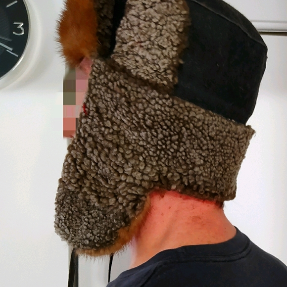 NWT Shearling Russian hat w/ Mink - Picture 4 of 12